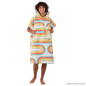 PACKTOWL CHANGING PONCHO L/XL Retro Curve pončo/ručník barevné zatáčky PACKTOWL CHANGING PONCHO L/XL Retro Curve pončo/ručník barevné zatáčky