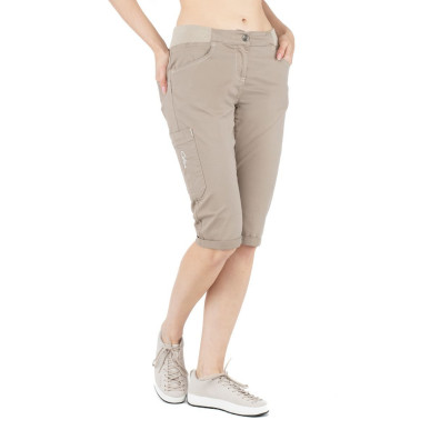 JESSY-DARK SAND-40 dámské 3/4 kalhoty tmavě pískové