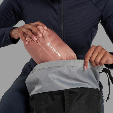 FEM ANTI-FREEZE HOODIE-PINK CLAY-UK14/L dámská bunda růžová