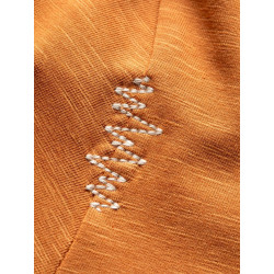 TYROLEAN TRIP-ORANGE BROWN-L pánské tričko oranžovo hnědé