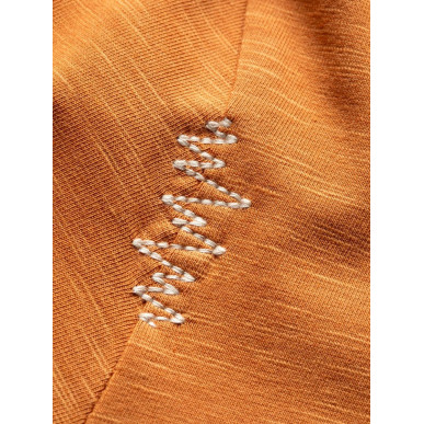 TYROLEAN TRIP-ORANGE BROWN-L pánské tričko oranžovo hnědé