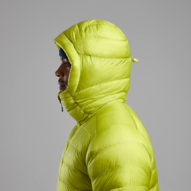 ALPINE 850 HOODIE-CITRUS SPRING-L pánská bunda žlutozelená