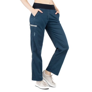 SANDRA 3.0-DARK BLUE-44 dámské kalhoty tmavě modré