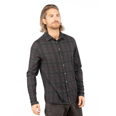 SEBASTIAN 2.0-DARK GREY-S pánská košile tmavě šedá