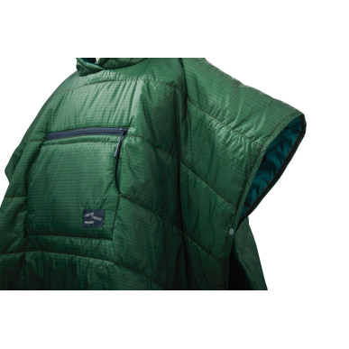 KIDS HONCHO PONCHO Stripe Print dětské eraLoftové pončo zelené s proužky