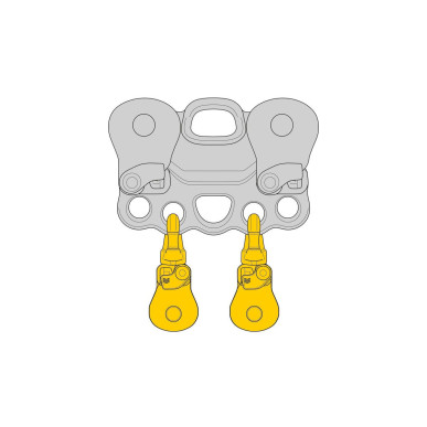 SPIN S1 OPEN jednostranná kladka s otočným závěsem (swivelem)