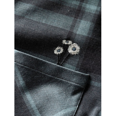 SIMILAUN 2.0-GREYBLUE-44 dámská košile šedomodrá