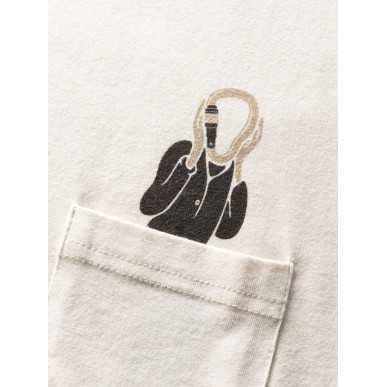 SCARY SCREAM-SAND-XS pánské tričko pískové