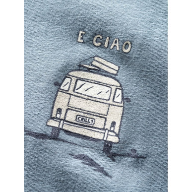 E CIAO-GREYBLUE-XL pánské tričko šedomodré