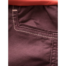 SARAH 2.0-CHOCOLATE RED-36 dámské kalhoty hnědé