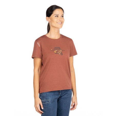 ISEO OUT IN NATURE-BRICK-44 dámské tričko cihlové