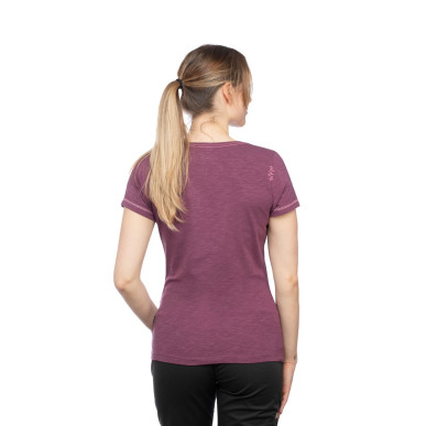 GANDIA CHALKBAG FLOWER-DARK BORDEAUX-42 dámské tričko tmavě vínové