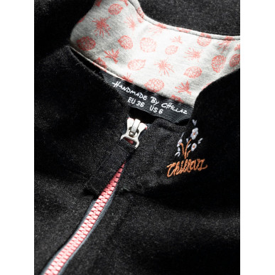 MANDLING-ANTHRAZIT MELANGE-38-dámská-vesta-tmavě šedá