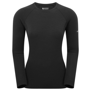 FEM MALLI LONG SLEEVE T SHIRT-BLACK-UK14/L dámské triko černé