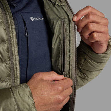 ANTI-FREEZE HOODIE-CAPER-XXL pánská bunda olivová