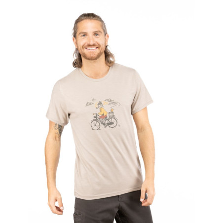 TYROLEAN TRIP-DARK SAND-XXS pánské tričko tmavě pískové