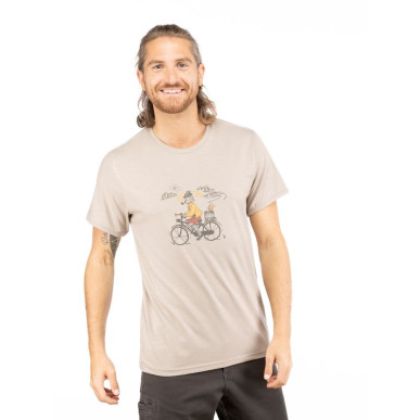 TYROLEAN TRIP-DARK SAND-XXS pánské tričko tmavě pískové