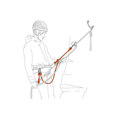 DUAL CONNECT ADJUST dvojitá smyčka s 1 nastavitelným ramenem modrá