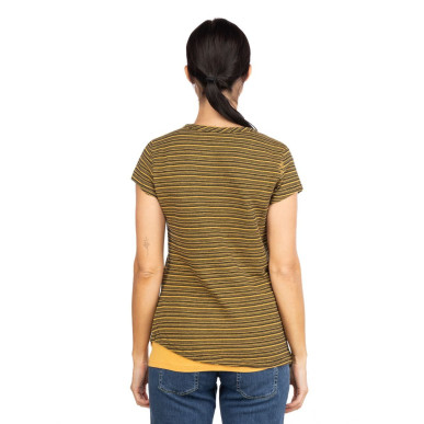 FANCY LITTLE DOT-OCHRE-34 dámské tričko okrové