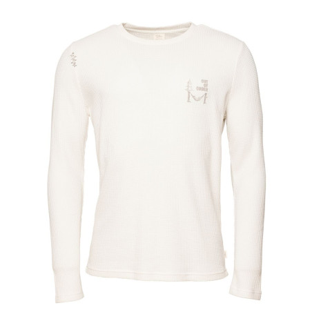 CUENCA-SAND-S pánské tričko s dlouhým rukávem pískové