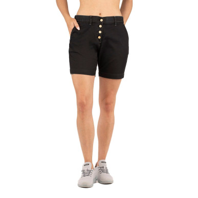 ALMSPITZ-DENIM BLACK-36 dámské kraťasy černé