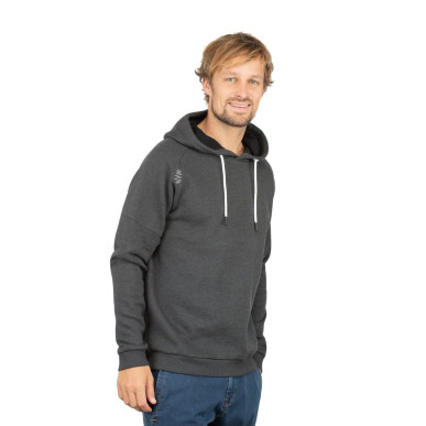 HELSINKI-BLACK-XL pánská mikina s kapucí černá