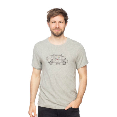 VAN LIFE-BEIGE MELANGE-XL pánské tričko béžové