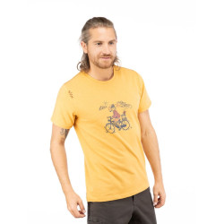 TYROLEAN TRIP-OCHRE-XS pánské tričko okrové