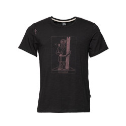 HOMO MONS SPORTIVUS-BLACK-XS pánské tričko černé