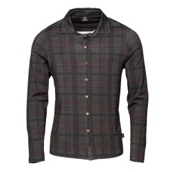 SEBASTIAN 2.0-DARK GREY-XXL pánská košile tmavě šedá