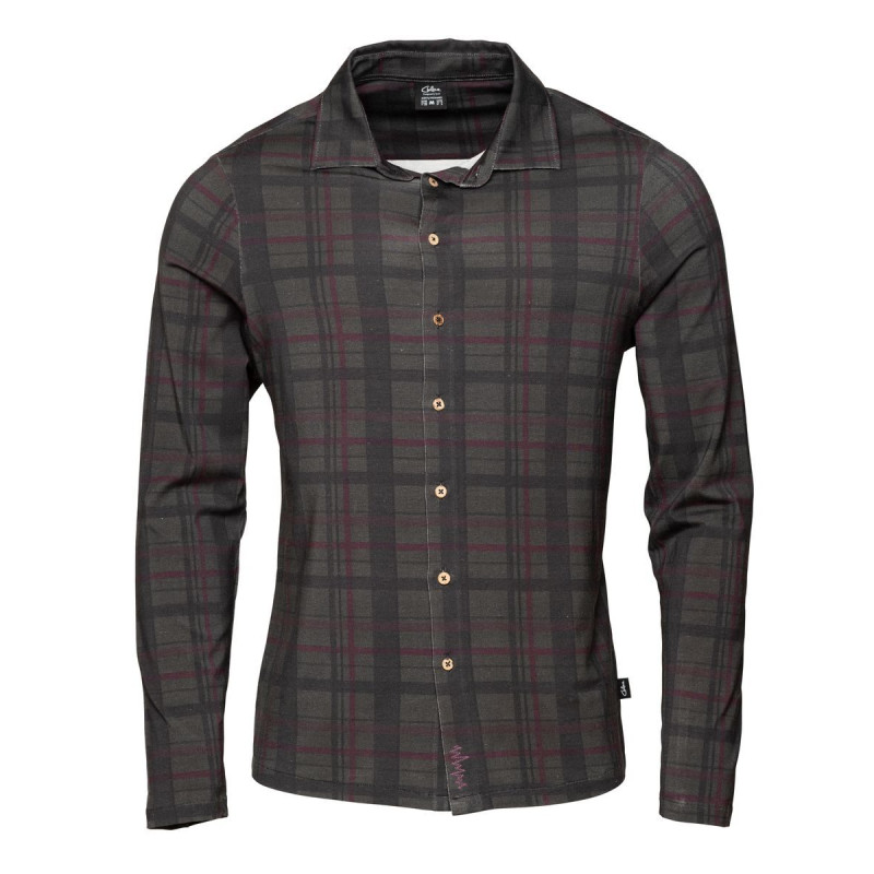 SEBASTIAN 2.0-DARK GREY-XXL pánská košile tmavě šedá