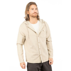 PEAK DISTRICT-DARK SAND-XXS pánská košile tmavě písková