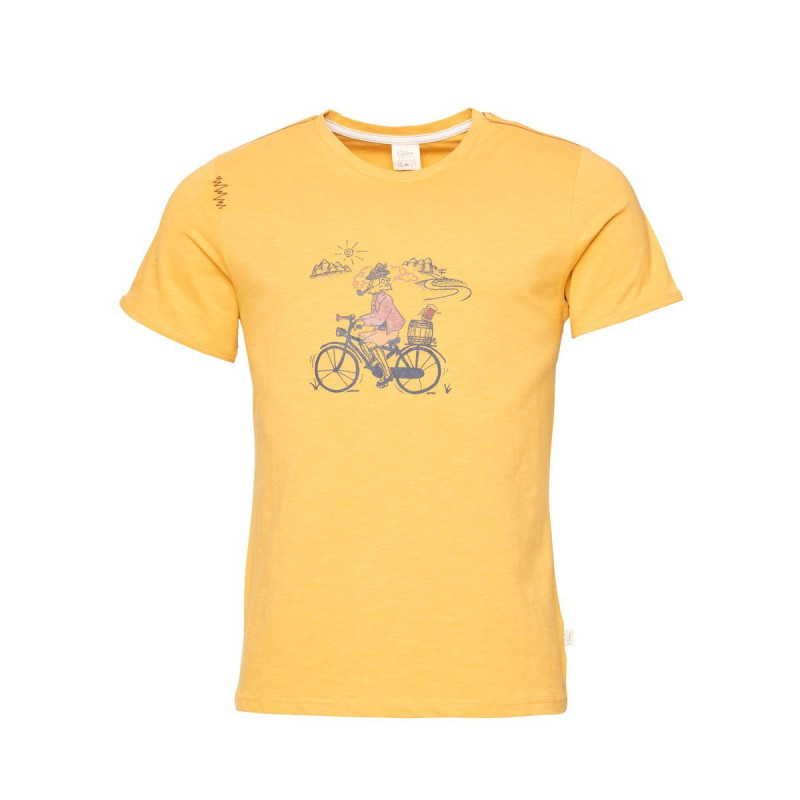 TYROLEAN TRIP-OCHRE-S pánské tričko okrové TYROLEAN TRIP-OCHRE-S pánské tričko okrové