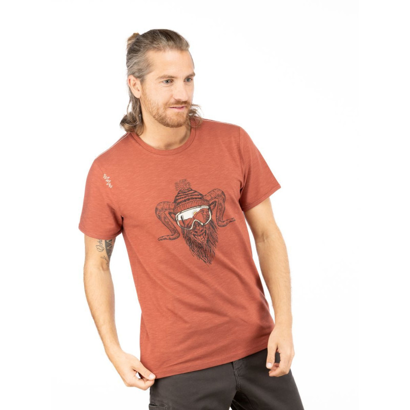 ROCK HERO WINTER-BRICK-XL pánské tričko cihlové