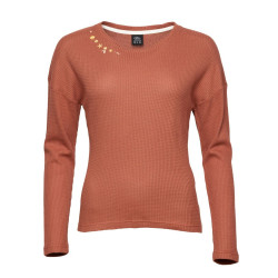 LIMBARA-BRICK-34 dámské tričko s dlouhým rukávem cihlové