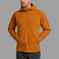 KHAMSIN HOODIE-AMBER-L pánská bunda oranžová