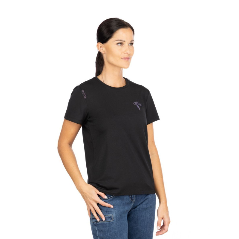 ISEO MOUNTAIN LOGO-BLACK-36 dámské tričko černé