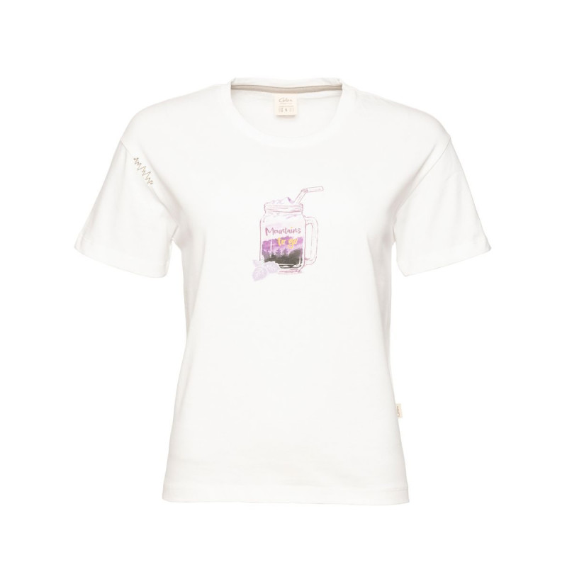 LEOBEN MOUNTAINS TO GO-WHITE-46 dámské tričko bílé