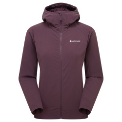 FEM KHAMSIN HOODIE-MULBERRY-UK10/S dámská bunda hnědofialová