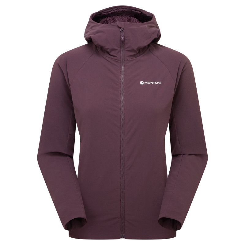 FEM KHAMSIN HOODIE-MULBERRY-UK10/S dámská bunda hnědofialová