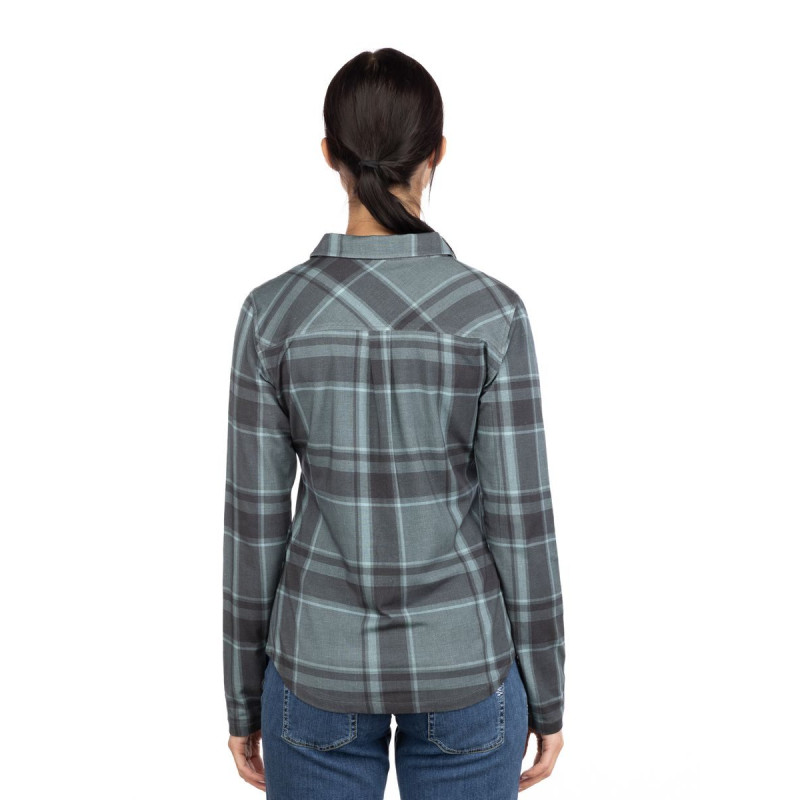 SIMILAUN 2.0-GREYBLUE-46 dámská košile šedomodrá