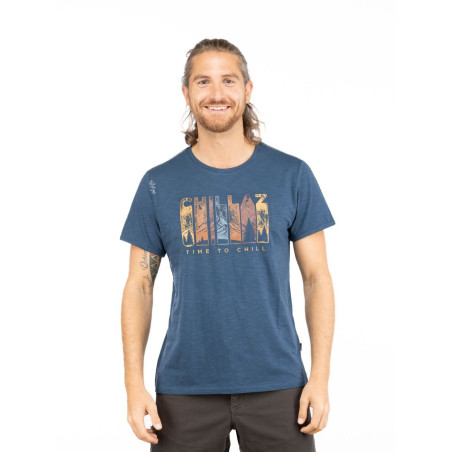 CHILLAZ TIME TO CHILL-DARK BLUE-XL pánské tričko tmavě modré