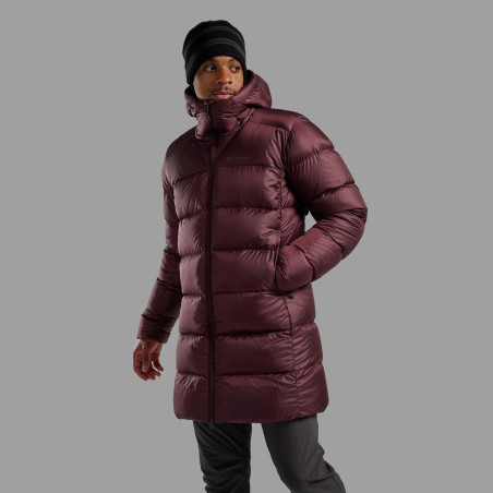 POLARON XT HOODIE-DARK GARNET-XL pánská bunda hnědofialová