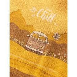 ISEO TIME TO CHILL-OCHRE-40 dámské tričko okrové