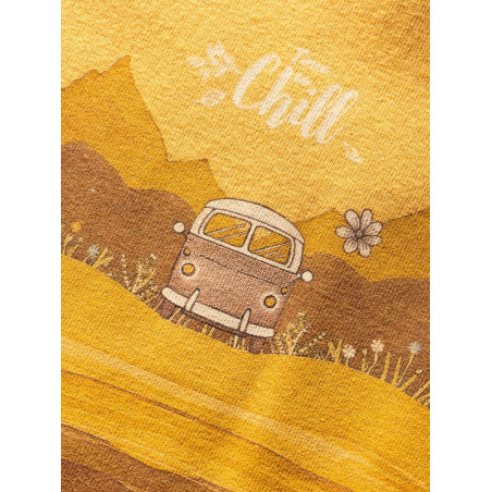 ISEO TIME TO CHILL-OCHRE-40 dámské tričko okrové