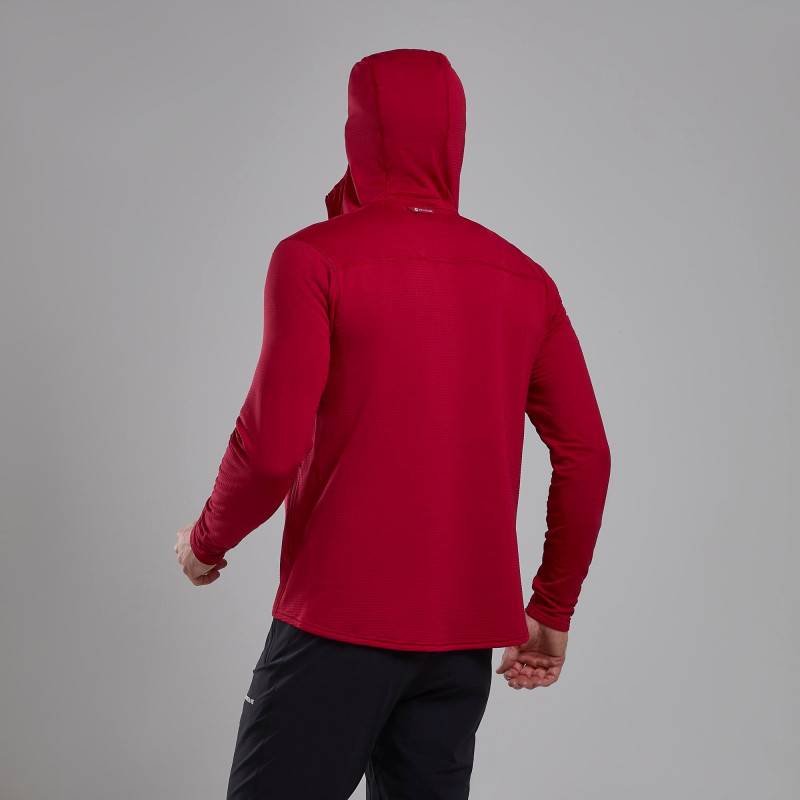 PROTIUM LITE HOODIE-ACER RED-M pánská mikina tmavě červená