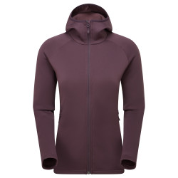 FEM FURY HOODIE-MULBERRY-UK14/L dámská mikina hnědofialová