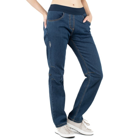 DAONE-DENIM DARK BLUE-42 dámské kalhoty tmavě modré denim