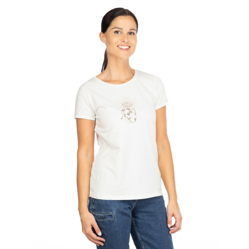 GANDIA GIRLS TALK CHALK-WHITE-40 dámské tričko bílé