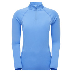 FEM DART XT ZIP NECK-CORNFLOWER-UK14/L dámské triko dlouhý ruk. modré